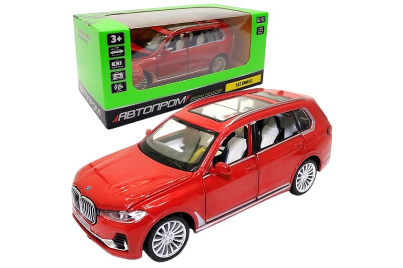 Машина металева 10001  5" BMW X7, відкриваються двері, в коробці 16,5x7x8 см АВТОПРОМ
