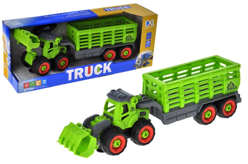 Трактор конструктор CXL900-110A в коробці р.33x8,5x12,5 см YG Toys