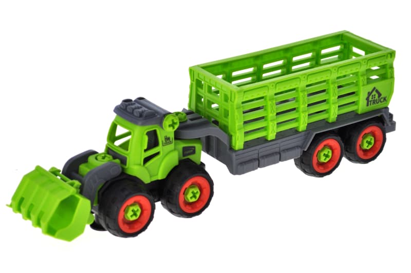 Трактор конструктор CXL900-110A в коробці р.33x8,5x12,5 см YG Toys, фото 5