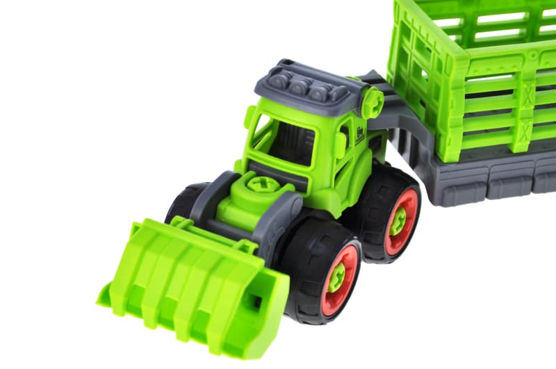 Трактор конструктор CXL900-110A в коробці р.33x8,5x12,5 см YG Toys, фото 4