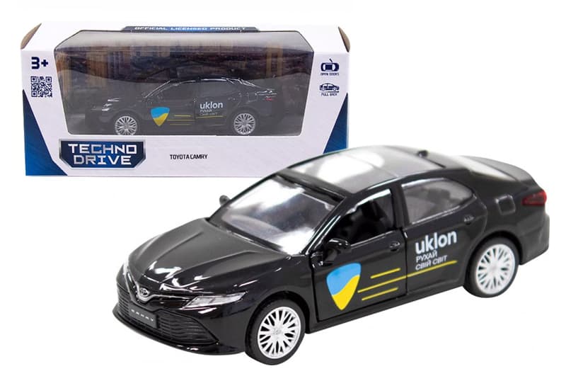 Машина 250292 "TOYOTA CAMRY Uklon" чорна TECHNODRIVE