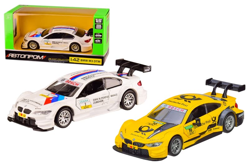 Машина металева "Автопром" 4314 1:42 BMW M3 DTM, відкриваються двері, коробка