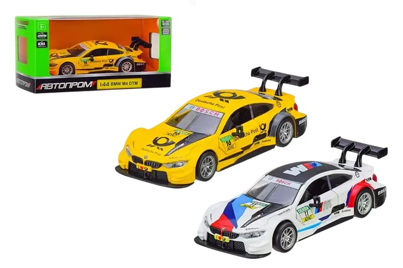 Машина металева 4367 "Автопром", 1:43 BMW M4 DTM, відкриваються двері, коробка