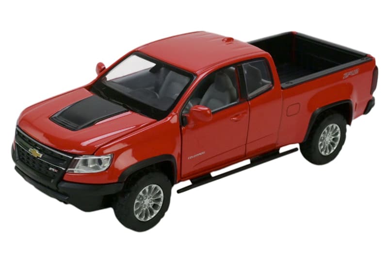 Машина металева 68442 2 кольори, 1:31 Chevy Colorado ZR2, на батарейки: світло і звук, відкриваються двері, в коробці 20x11x10 см Автопром, фото 2