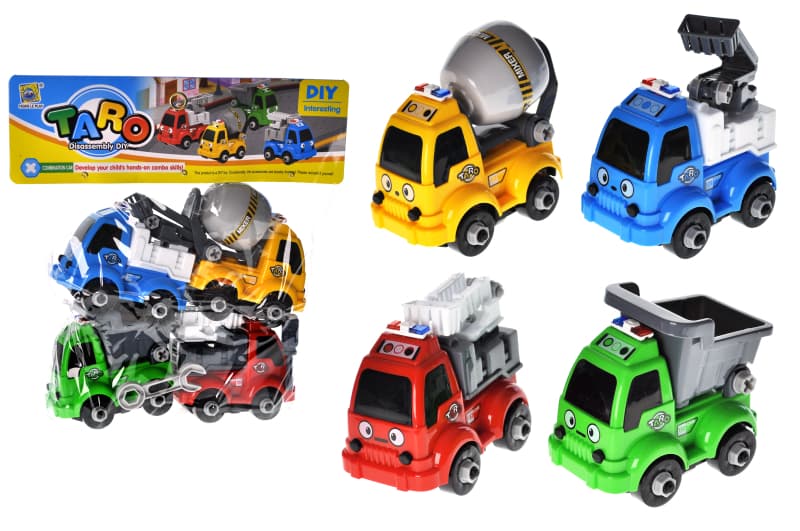 Набір машин-конструкторів YG Toys 666-35, 4 шт. у кульку