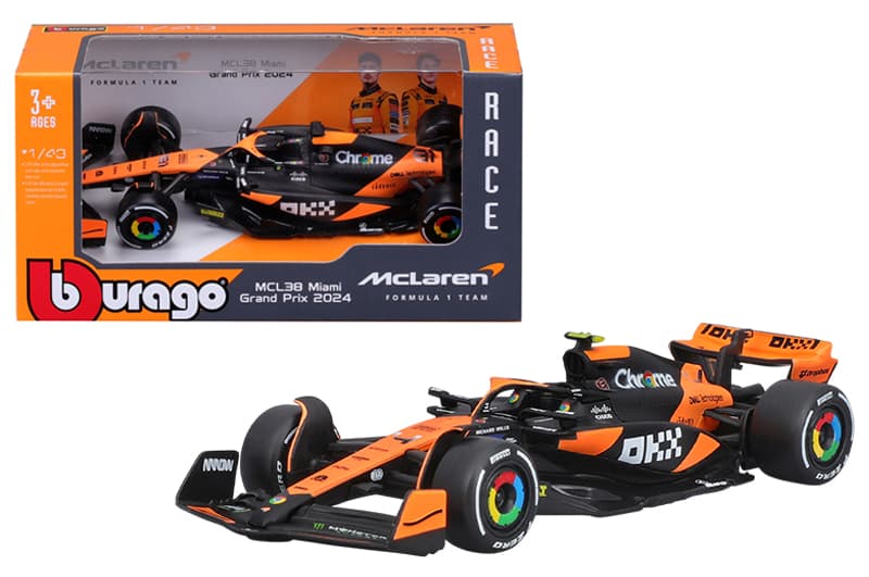Машина 18-38214 "McLaren F1 MCL38 2024" 1:43 Bburago