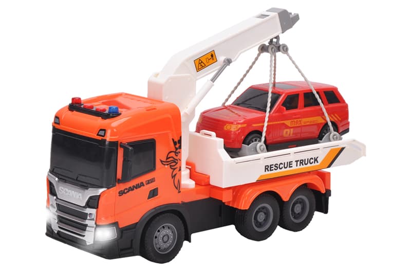 Машина евакуатор 6408KS "SCANIA" з машиною зі світлом і звуком TECHNODRIVE, фото 2
