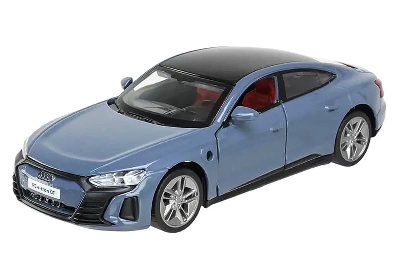 Машина металева 68717 1:36 "Audi RS e-tron GT" (електро), на батарейки, світло, звук, відкриваються двері, капот, багажник, в коробці АВТОПРОМ, фото 2