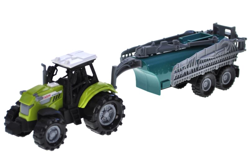 Інерційний трактор YG TOYS з причепом, зі світлом і звуком, фото 2