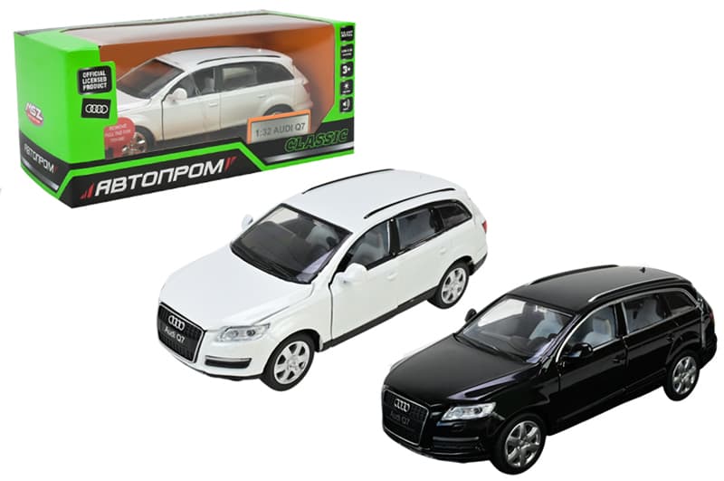 Машина металева "АВТОПРОМ" 68310 1:32 Audi Q7, батарейка, світло, звук, відкриваються двері, кор.