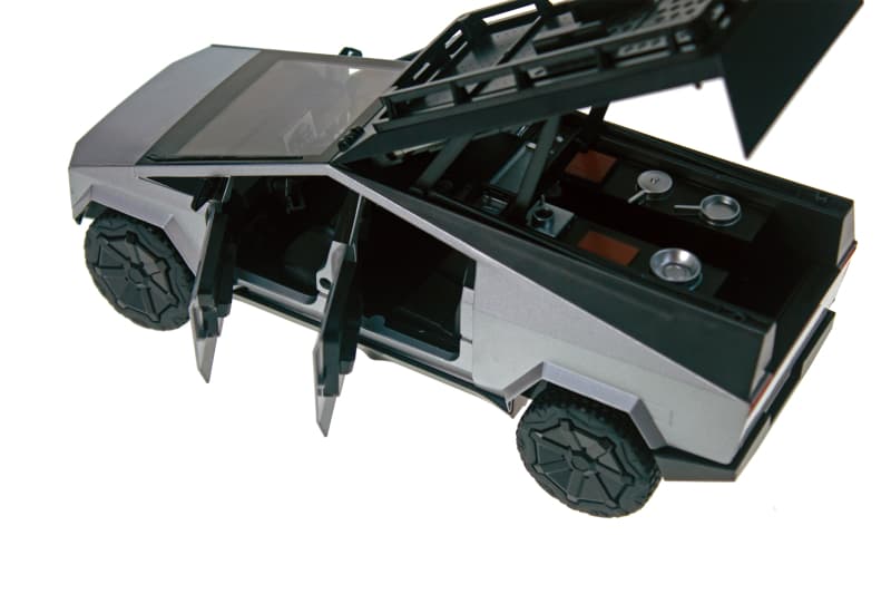 Машина АВТОПРОМ AP7727 Tesla pickups camring,1:24 на батарейках, світло, звук, відкриваються двері, коробка, фото 4