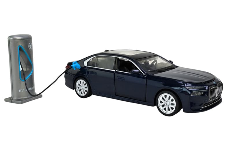 Машина металева 68730 1:32 BMW I7, на батарейки, світло, звук, відкриваються двері, капот, багажник, у коробці 20x9x9 см АВТОПРОМ, фото 5