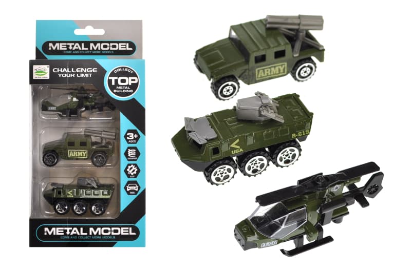 Набір металевих машинок YG TOYS, 3 шт., 2 види