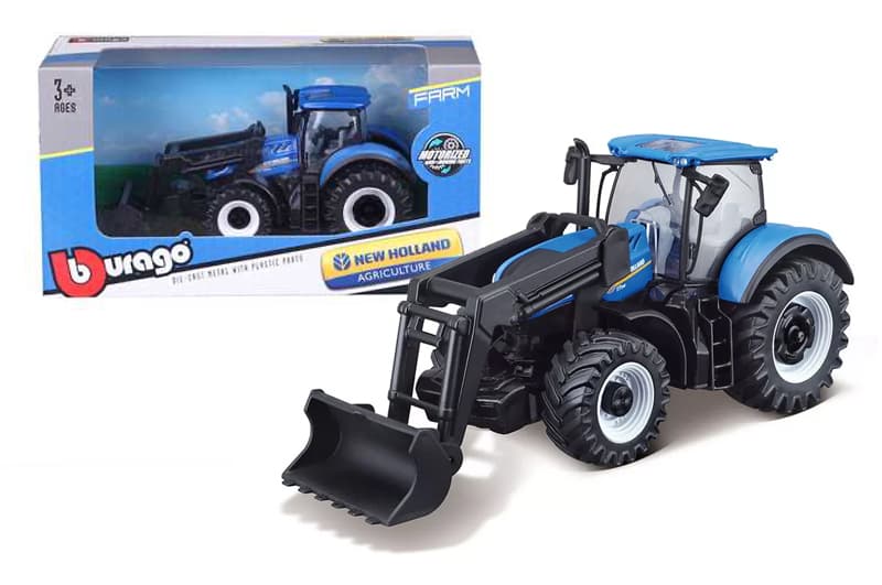 Трактор New Holland T7.315 із фронтальним навантажувачем, масштаб 1:32, Bburago