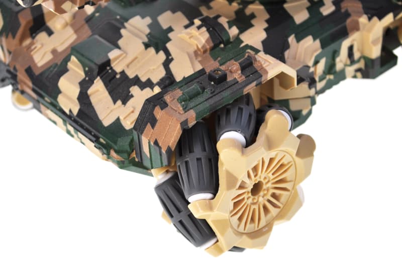 Танк  на радіокеруванні A123-120 акумулятор, USB,світло,музика,дим,дрифт,стріляє гелевими кульками,2 кол.кор.30*17*18,5 см, фото 2