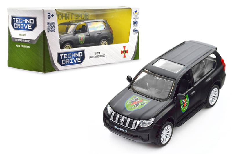 Машина 250359M "TOYOTA LAND CRUISER PRADO Шеврони Героїв 110 ОМБР" TECHNODRIVE