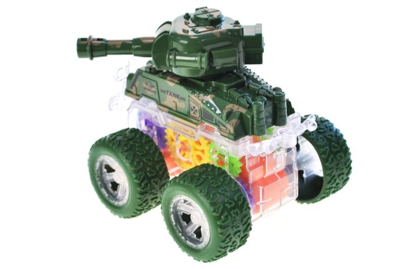 Танк інерційний YM-1108F на батарейках, в дисплеї 12шт р.36,1x30,3x9см YG Toys, фото 5