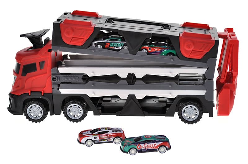 Автовоз інерційний YG TOYS з машинками, фото 5