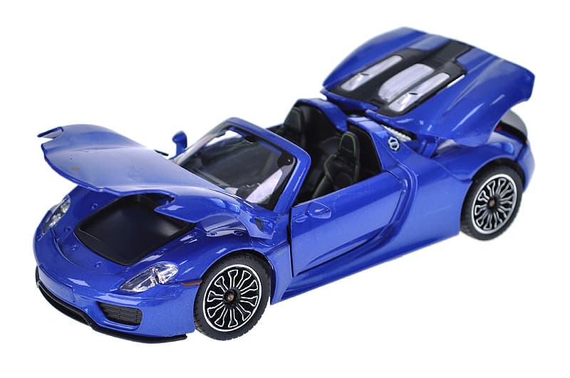 Машина металічна 68243A "Автопром",1:24 Porsche 918 Spyder, батарейки світло, звук, відкриваються двері, капот, коробка, фото 6