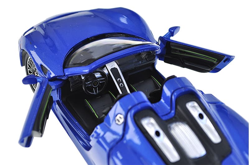 Машина металічна 68243A "Автопром",1:24 Porsche 918 Spyder, батарейки світло, звук, відкриваються двері, капот, коробка, фото 9