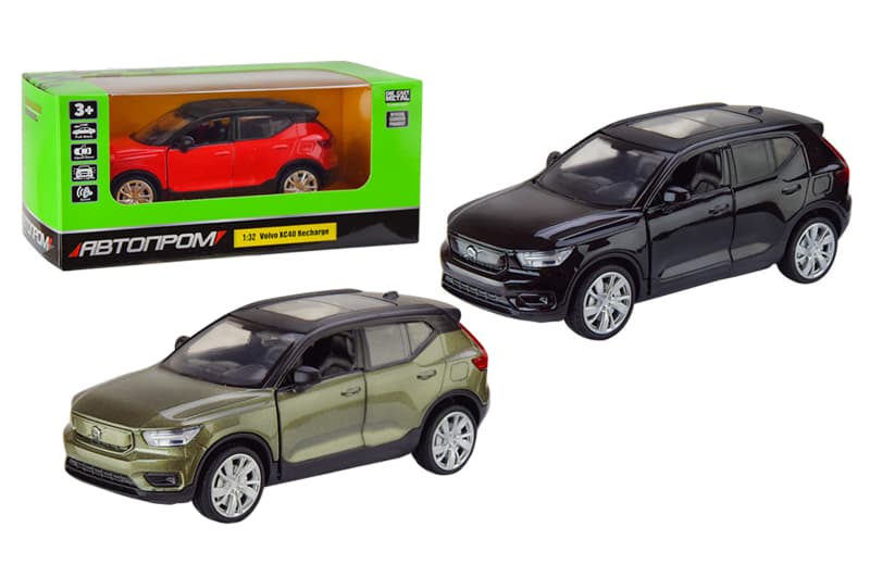 Машина металева "Автопром" 68411 1:32 Volvo XC40, на батарейках, світло, звук, відкриваються двері, в коробці .