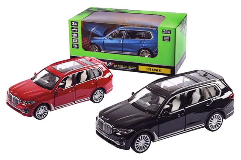Машина металева 68470 "АВТОПРОМ", 3 кольори, 1:32 BMW X7, на батарейки: світло і звук, відкриваються двері, в коробці