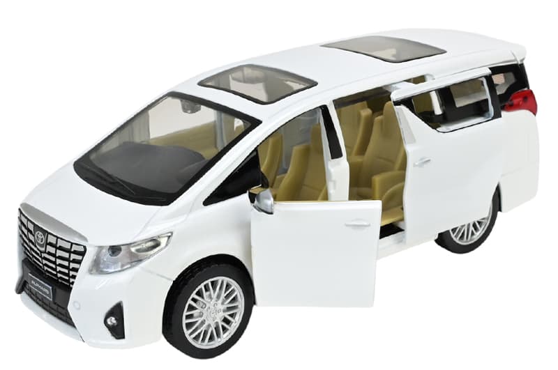 Машина металева 68481 "АВТОПРОМ", 2 кольори, 1:29 Toyota Alphard, батарейка, світло, звук, відкр. двері, в коробці 20x11x10 см., фото 4