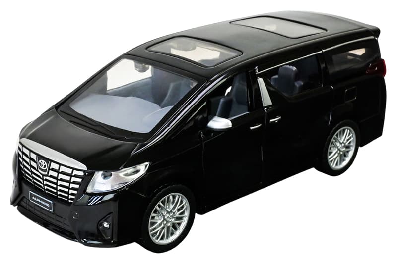 Машина металева 68481 "АВТОПРОМ", 2 кольори, 1:29 Toyota Alphard, батарейка, світло, звук, відкр. двері, в коробці 20x11x10 см., фото 5