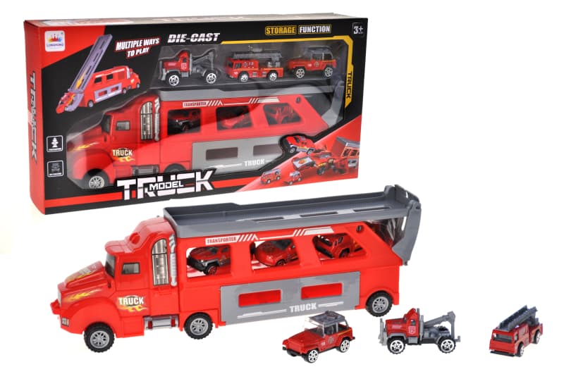 Автовоз з машинками LH518 в коробці р.41x7,5x21,5см YG TOYS