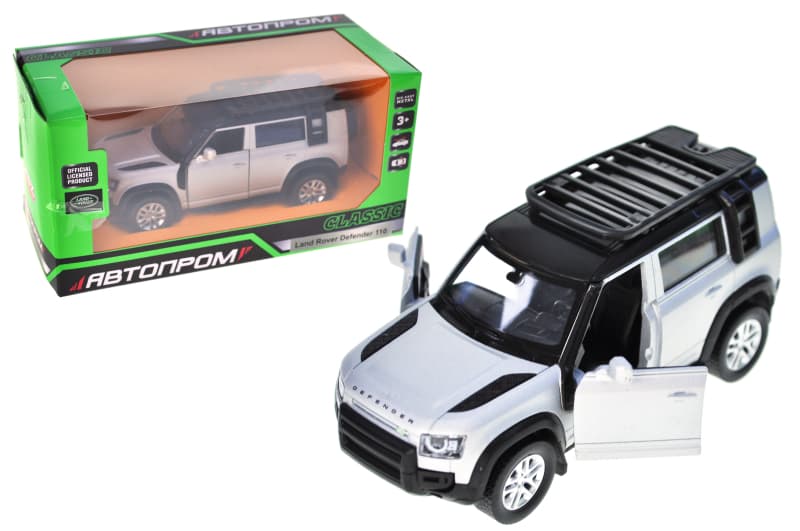 Машина металева 10010 5" 2020 Land Rover Defender 110, відкриваються двері,в кор. 16,5x7x8 см АВТОПРОМ