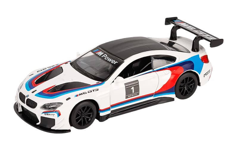 Машина металева "Автопром" 4368, 1:44 BMW M6 GT3,1 колір, відкриваються двері, в коробці, фото 2