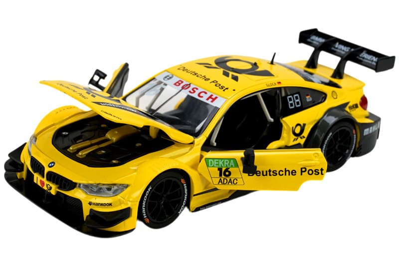 Машина металева "АВТОПРОМ" 68256B(Y) 1:24 BMW M4 DTM, батарейка, світло, звук, відкр.двері, кор., фото 4