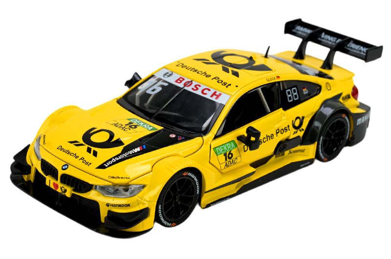 Машина металева "АВТОПРОМ" 68256B(Y) 1:24 BMW M4 DTM, батарейка, світло, звук, відкр.двері, кор., фото 5