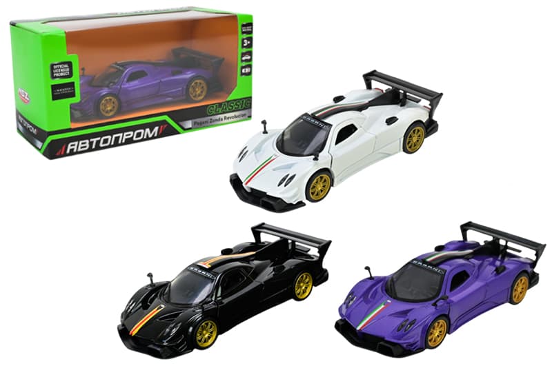 Машина металева 10007 5" Pagani Zonda Revolucion, відкриваються двері, в коробці 16,5x7x8 см АВТОПРОМ