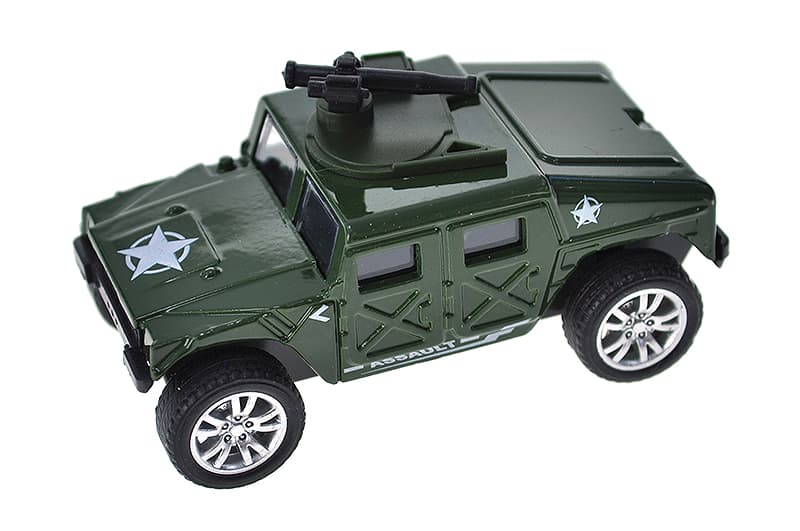 Набір металевих інерційних військових машинок YG TOYS, 4 шт., фото 4