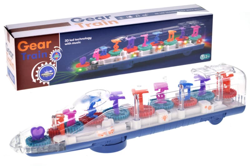 Потяг музичний 323 на батарейках, в коробці YG Toys