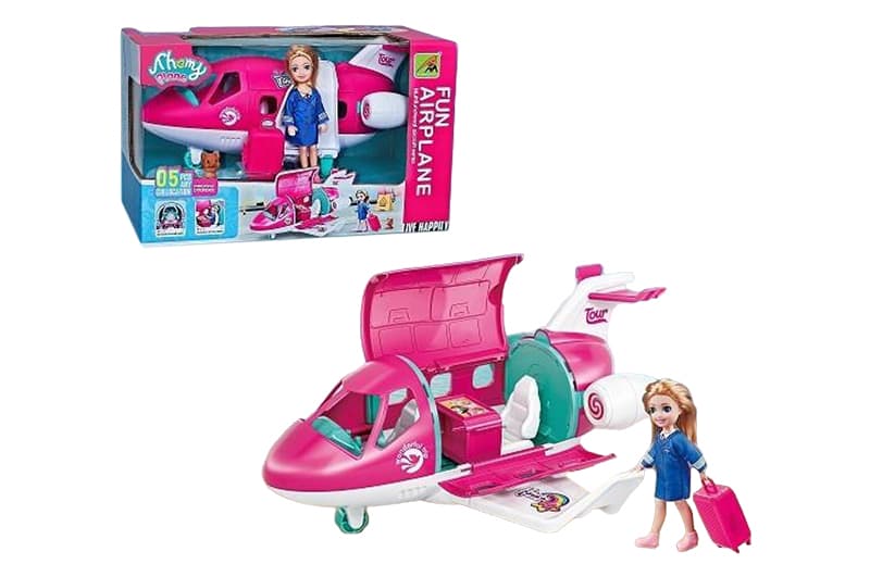 Літак для ляльки 9045-1 в коробці р.33x18x20см YG Toys
