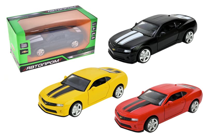 Машина металева "АВТОПРОМ" 10011 5" 2013 Chevrolet Camaro SS, відкриваються двері, в кор.