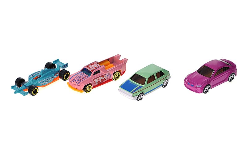 Набір металевих машинок для дівчаток YG TOYS, 4 шт., 3 види, фото 2