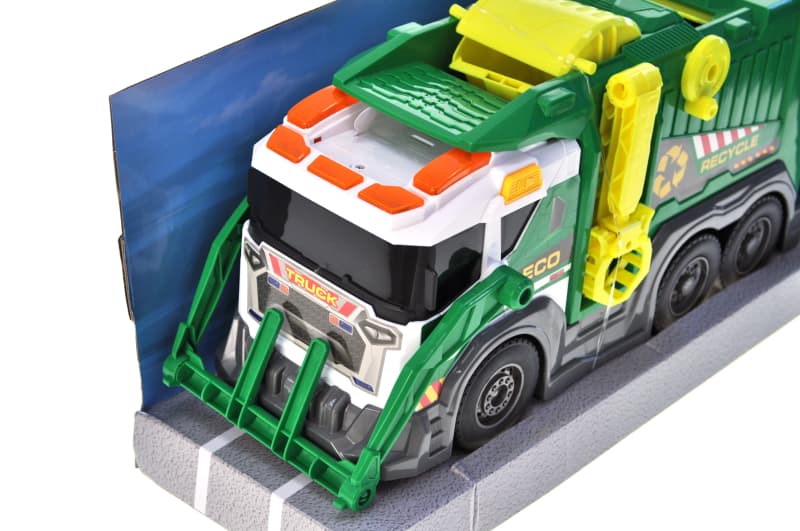 Машина сміттєвоз RJ2819 інерційна, озвучена, зі світлом, в коробці YG Toys, фото 2