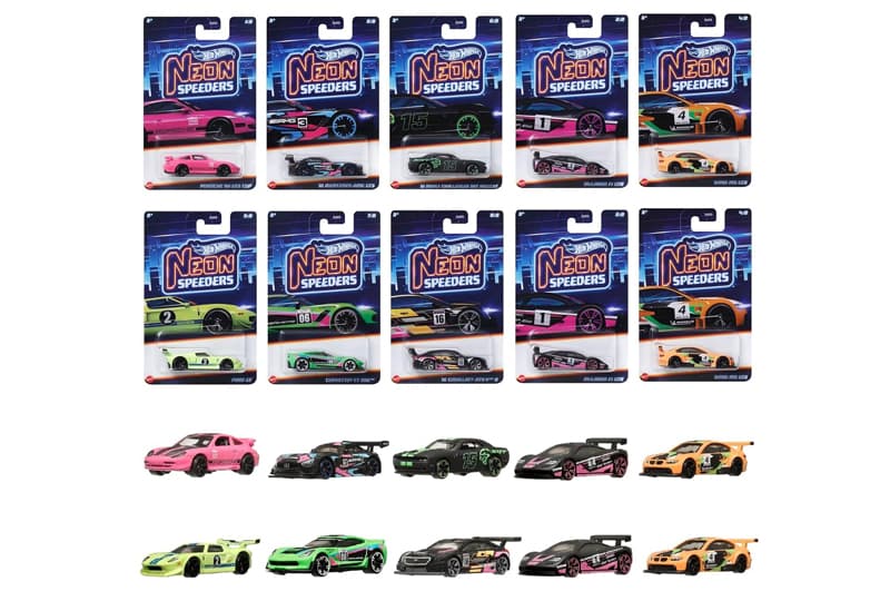Тематична машинка HLH72 “Неонові перегонові” Hot Wheels