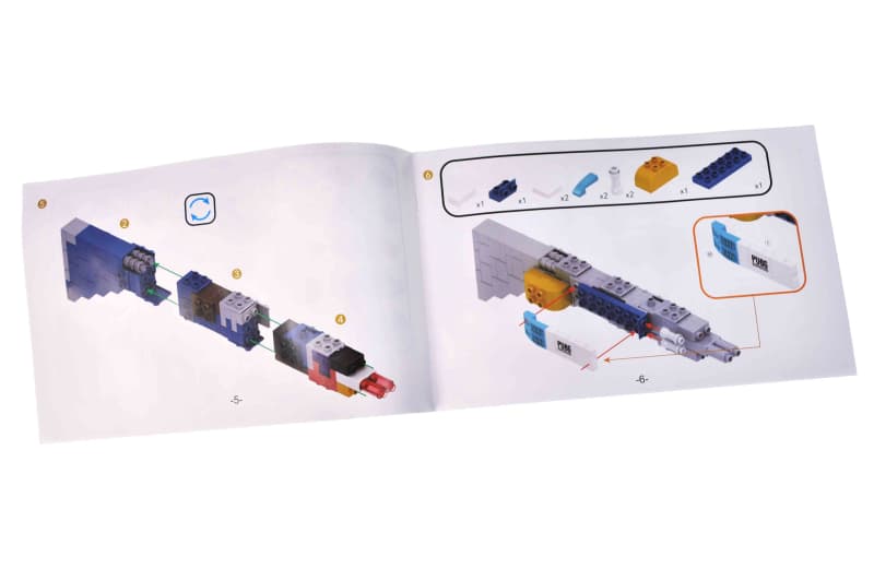Конструктор FL1182 "Автомат" 130 дет. р.35x8x25 см YG Toys, фото 4