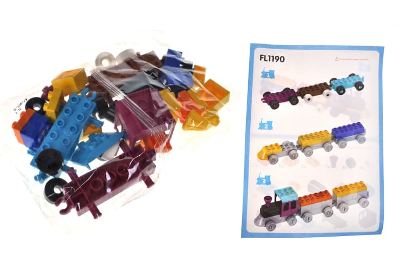 Конструктор FL1190 "Потяг" 34 дет. р.22x6x16 см YG Toys, фото 2