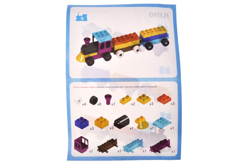 Конструктор FL1190 "Потяг" 34 дет. р.22x6x16 см YG Toys, фото 3