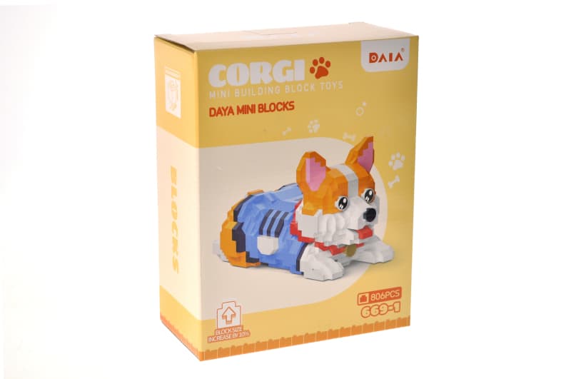 Конструктор 66295 Daya Mini Blocks серії "Corgi" 806 деталей, коробка