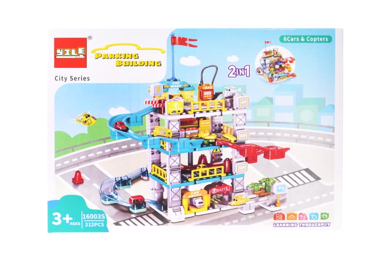 Конструктор 16003S "Паркінг" 212 дет. в коробці р.37x12x28 см YG Toys
