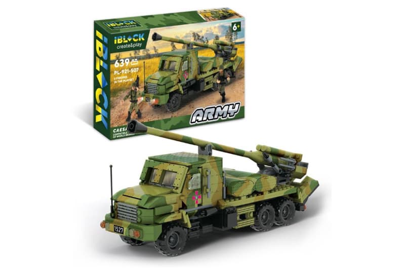Конструктор IBLOCK, PL-921-507 , Армія  CAESAR, 639 дет, 2 фігурки, в коробці
