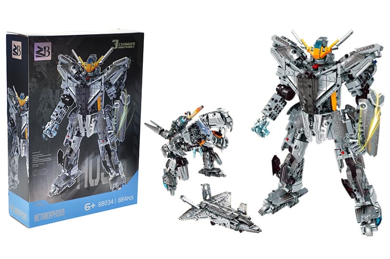 Конструктор 88034A "Трансформер" 884 дет. в коробці р.40,5x9,5x59,5 см YG Toys