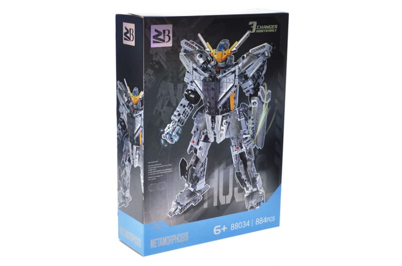 Конструктор 88034A "Трансформер" 884 дет. в коробці р.40,5x9,5x59,5 см YG Toys, фото 3