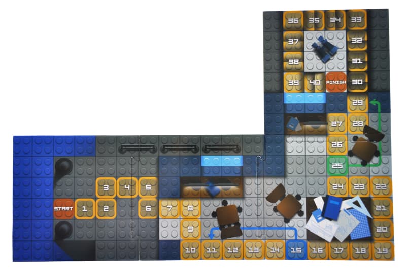 Конструктор блочний qbee QB300-205 Block&Steps «Морська місія» 3 в 1, 124 деталі, з ходилкою та меморі-грою, фото 3